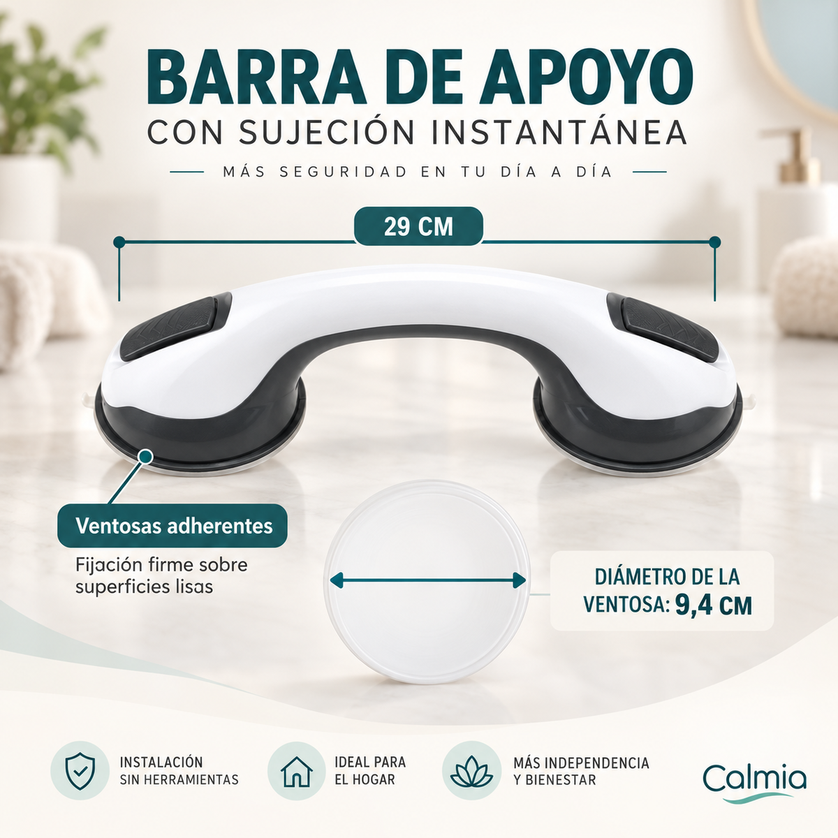 Infografía del producto Calmia